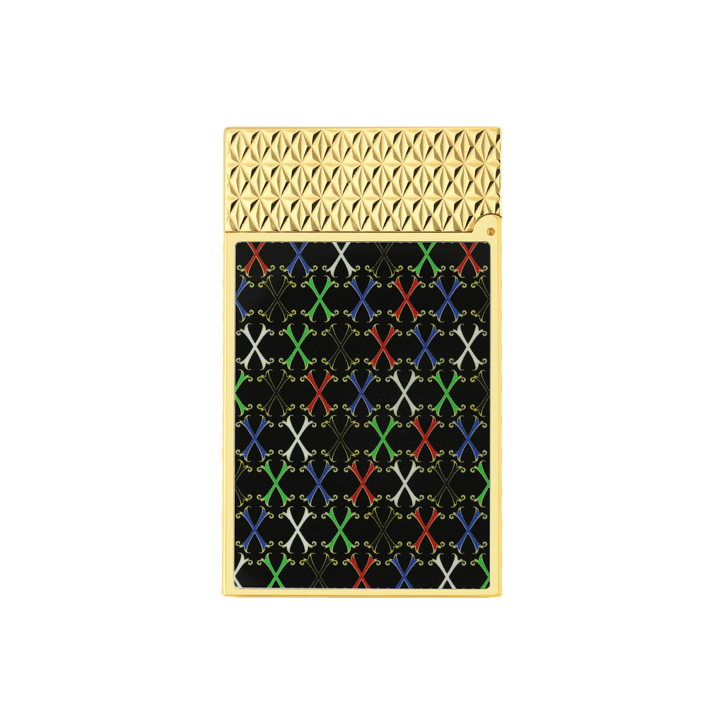 LE GRAND DUPONT LACQUERED LIGHTER FUENTE MULTICOLOR