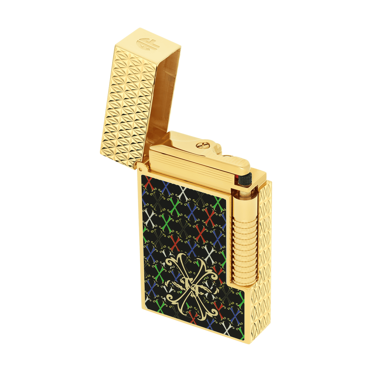 LE GRAND DUPONT LACQUERED LIGHTER FUENTE MULTICOLOR
