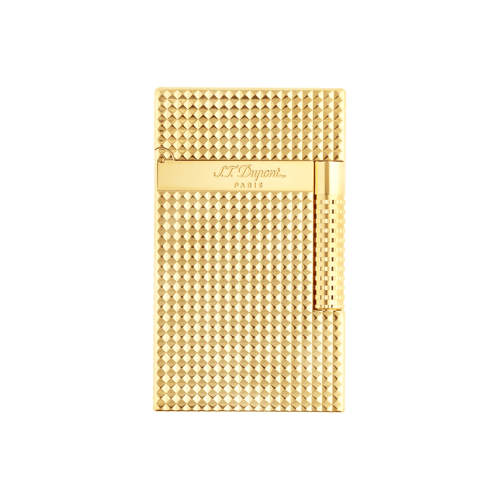 LE GRAND DUPONT DIAMOND HEAD LIGHTER GOLDEN
