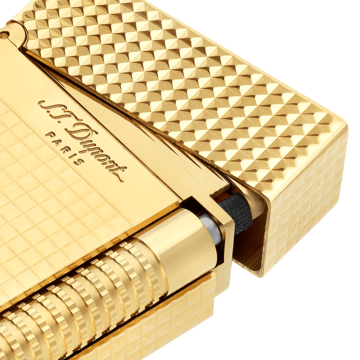 LE GRAND DUPONT DIAMOND HEAD LIGHTER GOLDEN