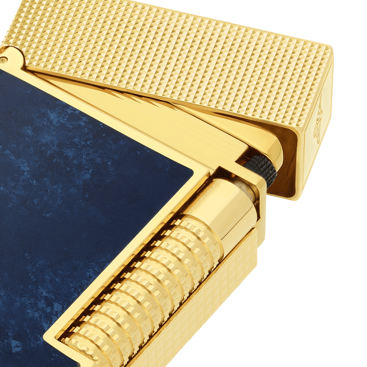 LE GRAND DUPONT LACQUERED LIGHTER SAVOIR-FAIRE POPOTE BLUE