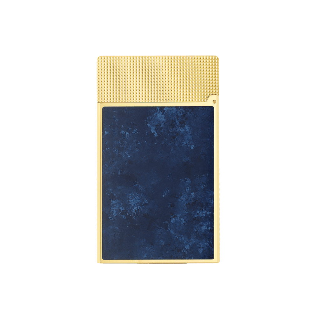 LE GRAND DUPONT LACQUERED LIGHTER SAVOIR-FAIRE POPOTE BLUE