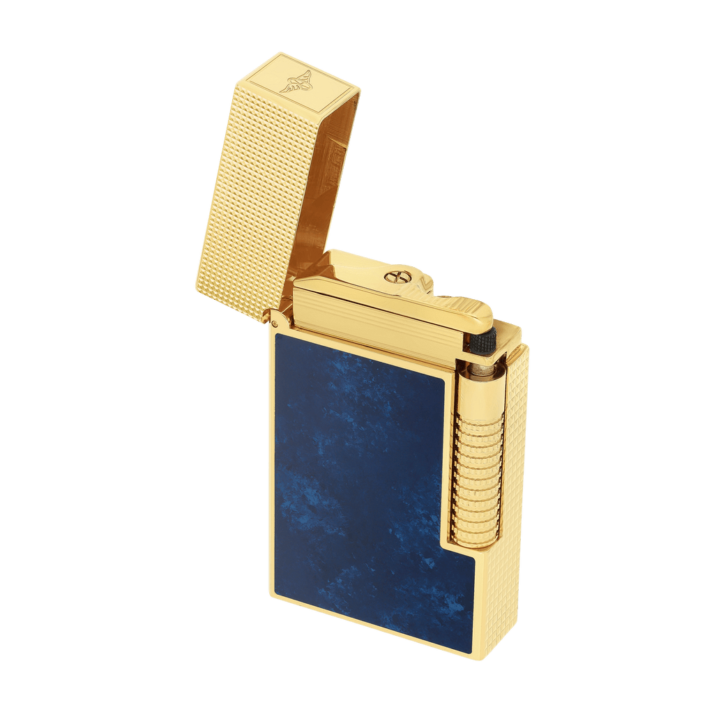 LE GRAND DUPONT LACQUERED LIGHTER SAVOIR-FAIRE POPOTE BLUE