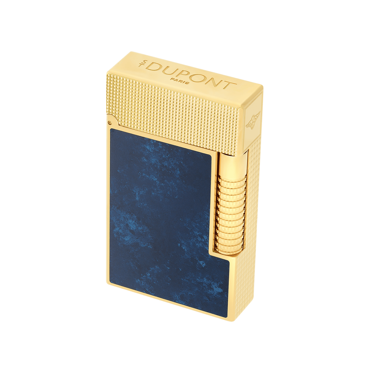 LE GRAND DUPONT LACQUERED LIGHTER SAVOIR-FAIRE POPOTE BLUE