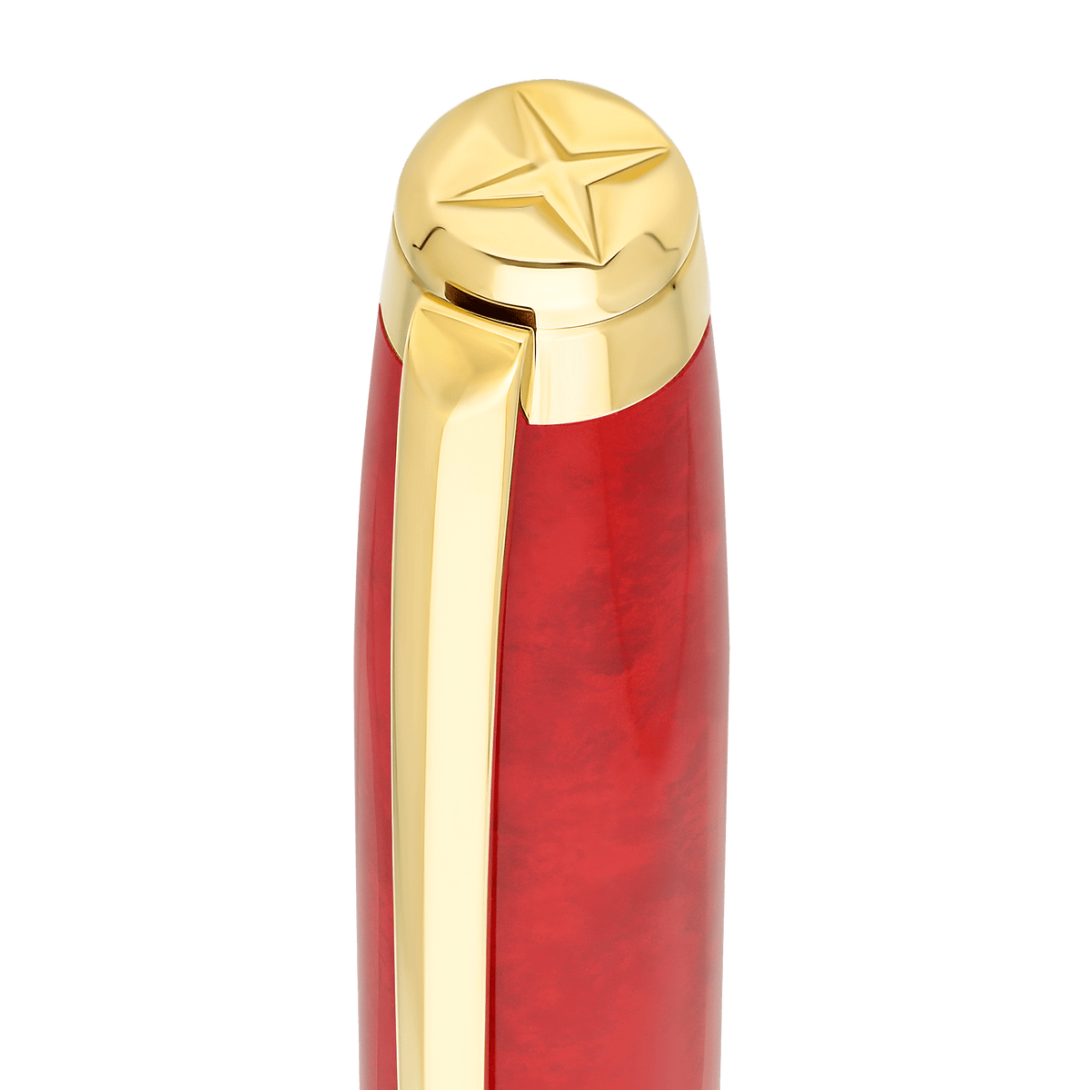 Caneta Pena Linha da Eternidade Grande Savoir-Faire Popote Vermelho