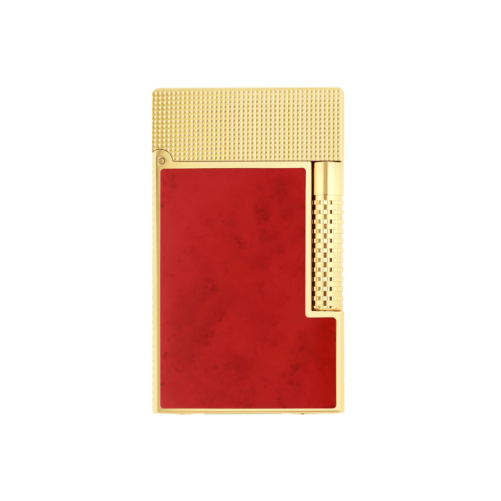 LE GRAND DUPONT LACQUERED LIGHTER SAVOIR-FAIRE POPOTE RED