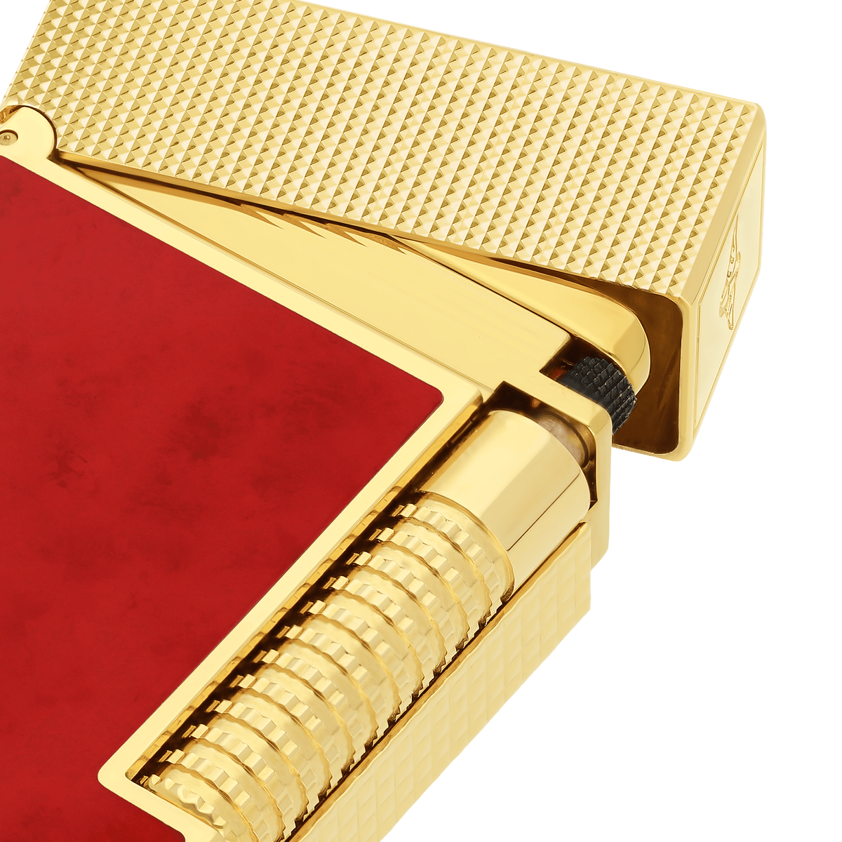 LE GRAND DUPONT LACQUERED LIGHTER SAVOIR-FAIRE POPOTE RED