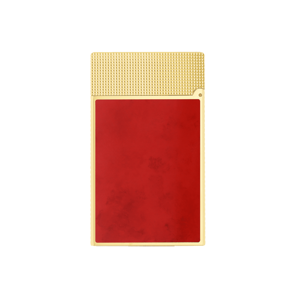LE GRAND DUPONT LACQUERED LIGHTER SAVOIR-FAIRE POPOTE RED