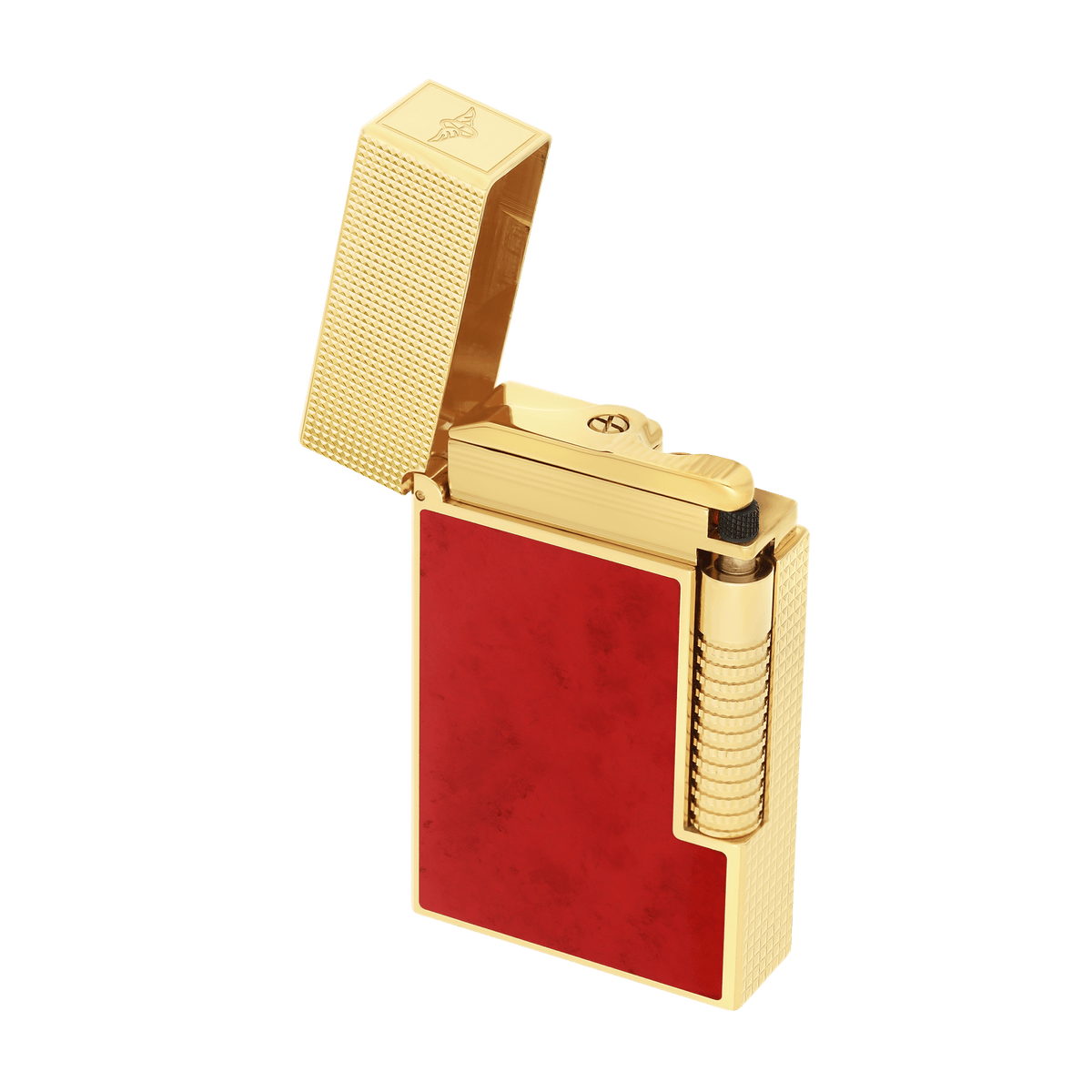 LE GRAND DUPONT LACQUERED LIGHTER SAVOIR-FAIRE POPOTE RED